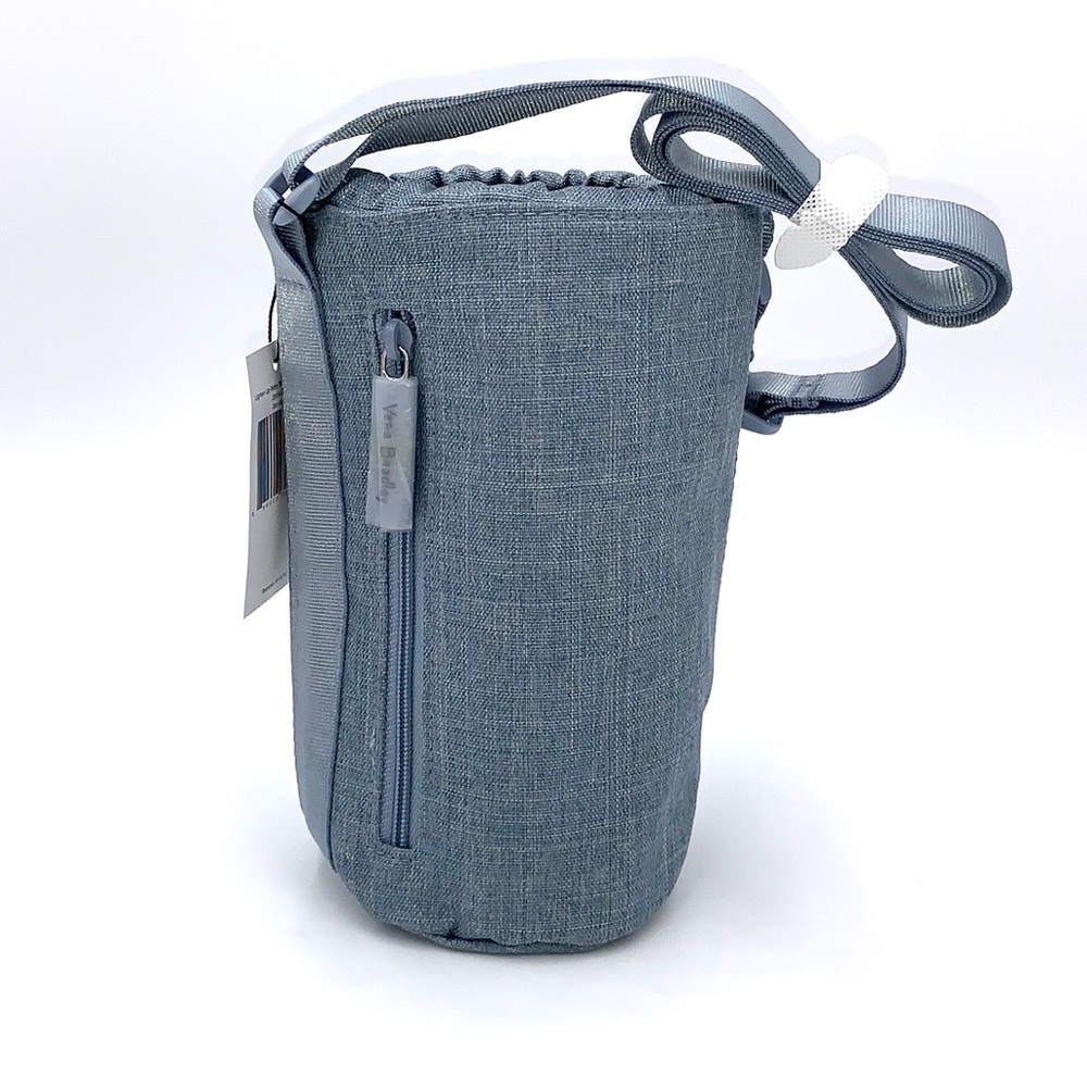 Vera Bradley Lighten Up Water Bottle Crossbody in Zen Gray